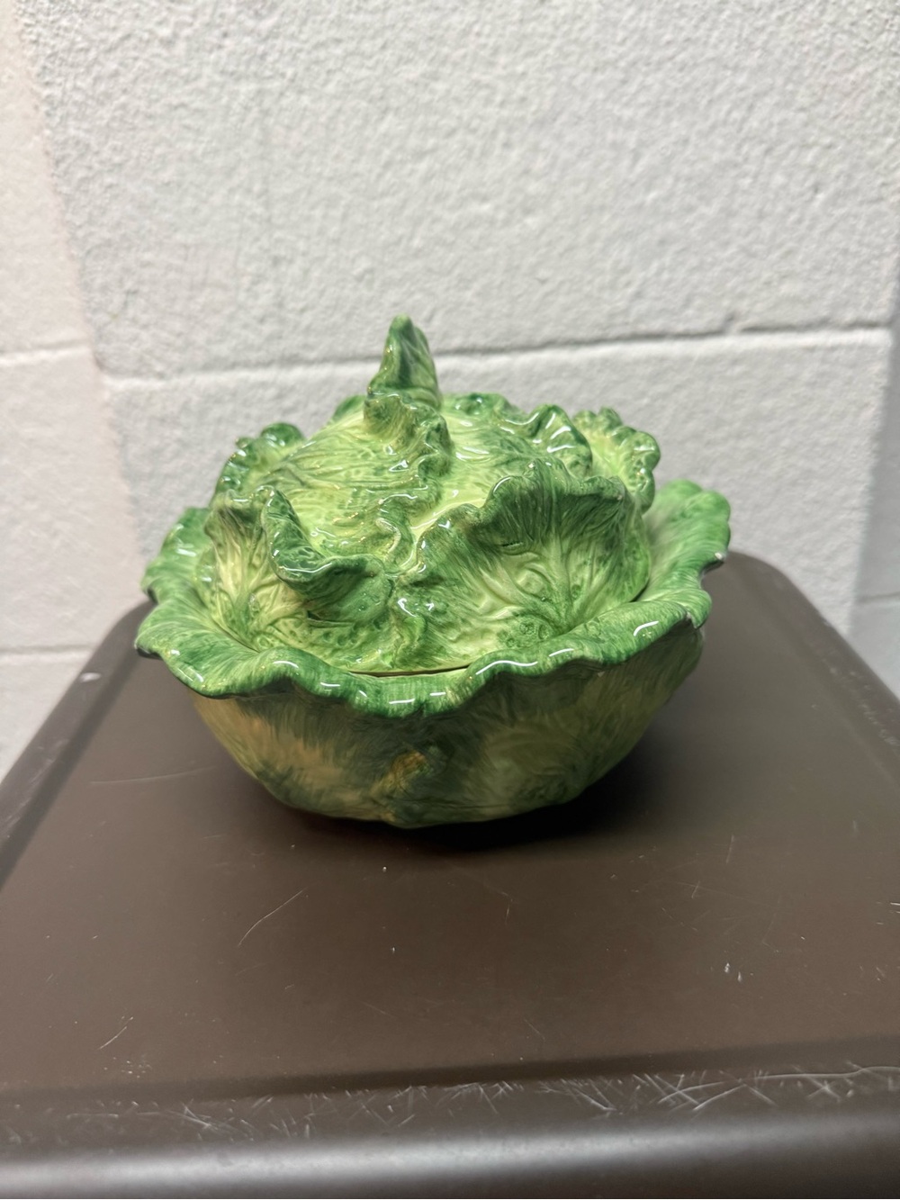 Green Ceramic Lettuce Decorative Bowl - Home Art